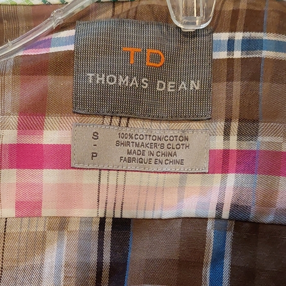 THOMAS DEAN Plaid Button Down Shirt - Picture 2 of 10